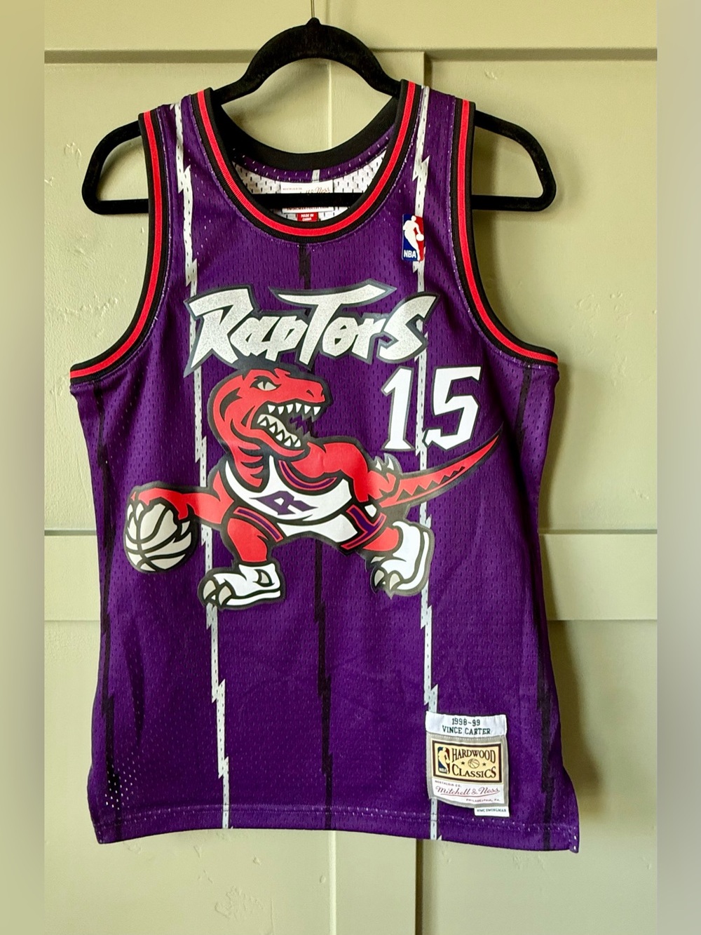 Toronto Raptors Vince Carter Purple Basketball Jersey Size S